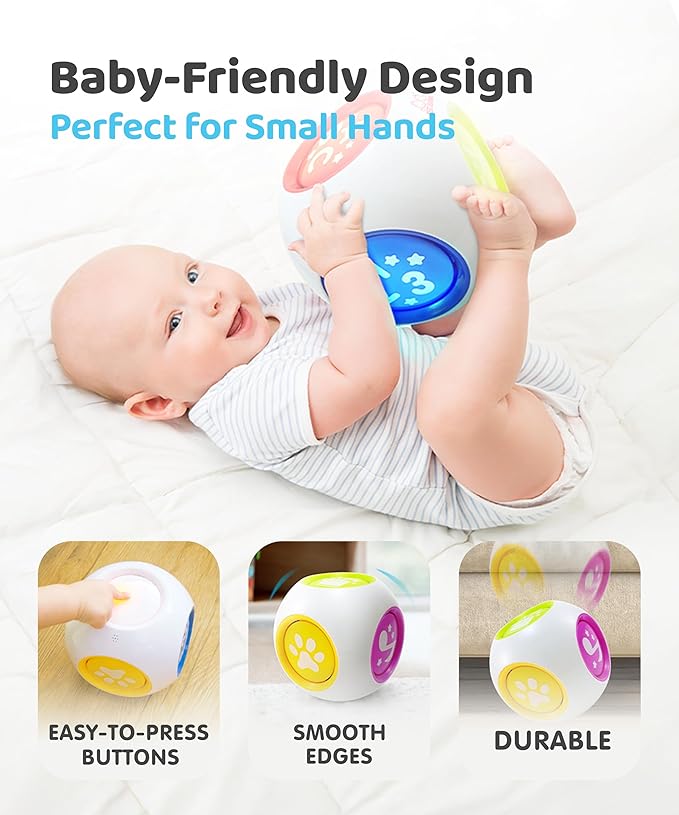 BEST LEARNING Learning Cube - Educational Musical Activity Center Block for Infants Babies Toddlers 6-12 Month and up - Toys for 1 Year Old - First Birthday Present for Boy and Girl