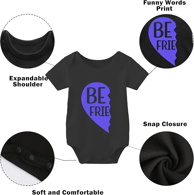 YSCULBUTOL Baby Twins Bodysuits Best Friends Forever Baby Clothes Set with Bibs Girl Outfit with hat