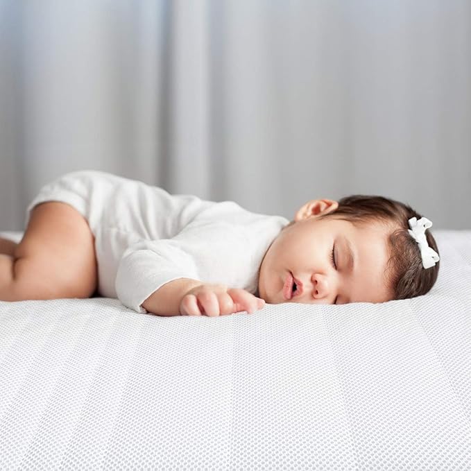 Crib Mattress, Breathe Through Baby Dual-Sided Comfort Memory Foam Toddler Mattress with Washable 3-D Mesh Cover, Fits Standard Full Size Crib and Toddler Bed, 52x27.5x6 inch