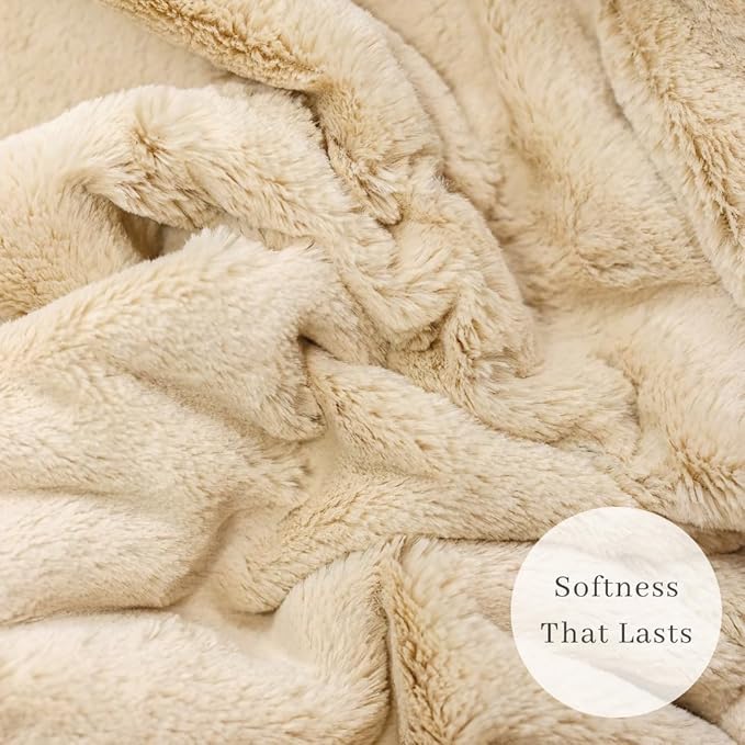 SARANONI Receiving Blankets for Babies Super Soft Boutique Quality Lush Luxury Baby Blanket (Ivory, Receiving Blanket 40" x 30")