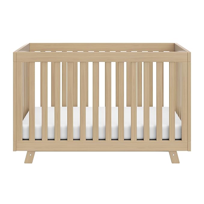 Storkcraft Beckett Grow-with-Me Convertible Crib (Driftwood) – GREENGUARD Gold Certified, Converts to Toddler Bed & Daybed, Fits Standard Crib Mattress, Easy-to-Assemble