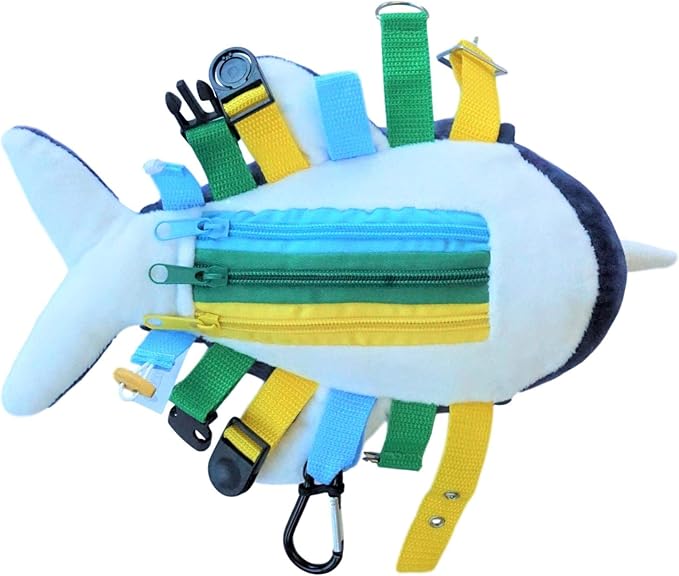 SENSORY4U Buckle Pillow Narwhal – Sensory Motor Aid for Fine Motor Skills, Hand-Eye Coordination & Pediatric Occupational Therapy Support