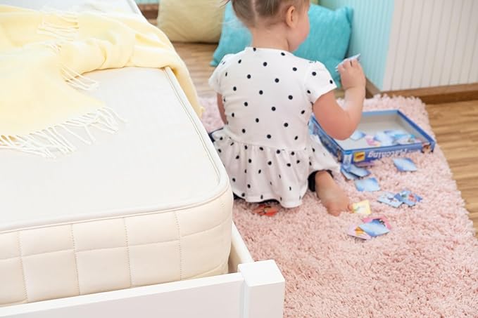 Naturepedic 2-in-1 Organic Kids Mattress - Twin Trundle Mattress with Quilted Top and Waterproof Layer - Firm for Kids