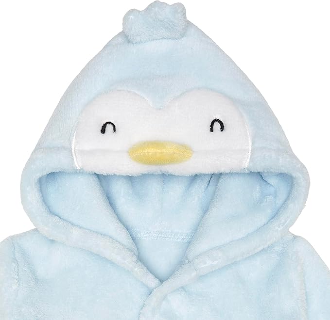 Gerber Unisex Baby Plushy Soft Hooded Animal Character Bathrobe