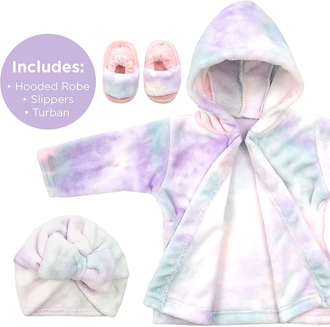 Rising Star Baby Toddler Robe Or Kids Robe for Girls and Boys - Kids & Baby Bath Robe Spa Set with Washcloth or Slippers