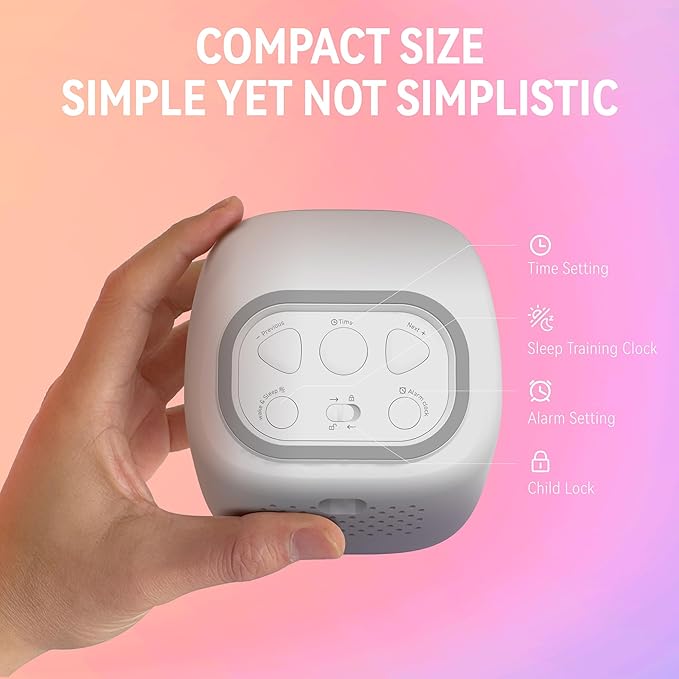 OK to Wake Alarm Clock for Kids, Toddler Sleep Training Clock with Sound Machine, Kids' Night Light, Digital Alarm Clock for Boys' and Girls' Bedrooms