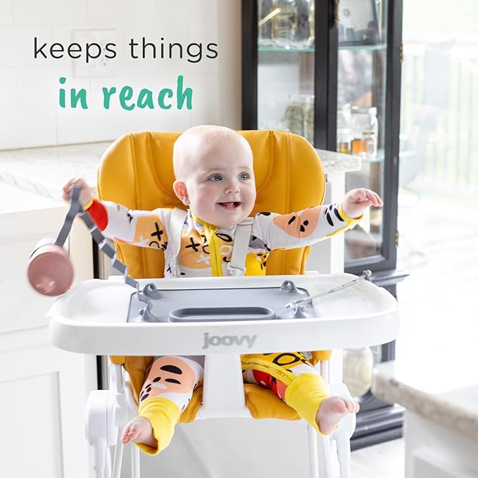 BUSY BABY Silicone Mat - New and Improved Suction Cups, 4 Straps to Secure Baby Essentials, Self Feeding, Baby Led Weaning, Travel Sleeve Included (Blue)