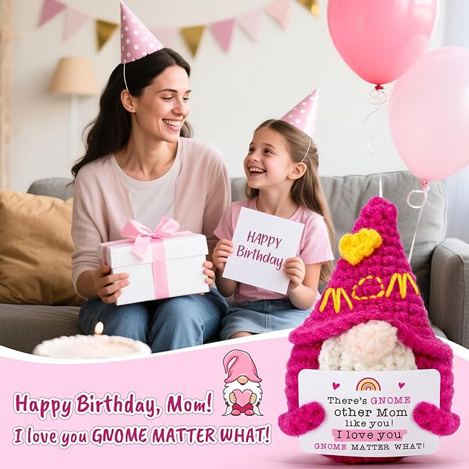 Mom Gifts Mothers Birthday - Funny Mom Gift for Mother's Day Birthday Christmas, Cute Gnome for Mother Mama Mommy, Stocking Stuffers Present from Daughter Son, I Love You Gnome Matter What