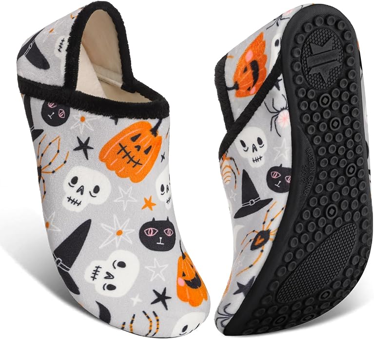 ATHMILE House Slippers for Women Men Indoor Barefoot Slippers Socks Furry Slip on House Shoes Cozy Comfy for Home Bedroom Travel Yoga