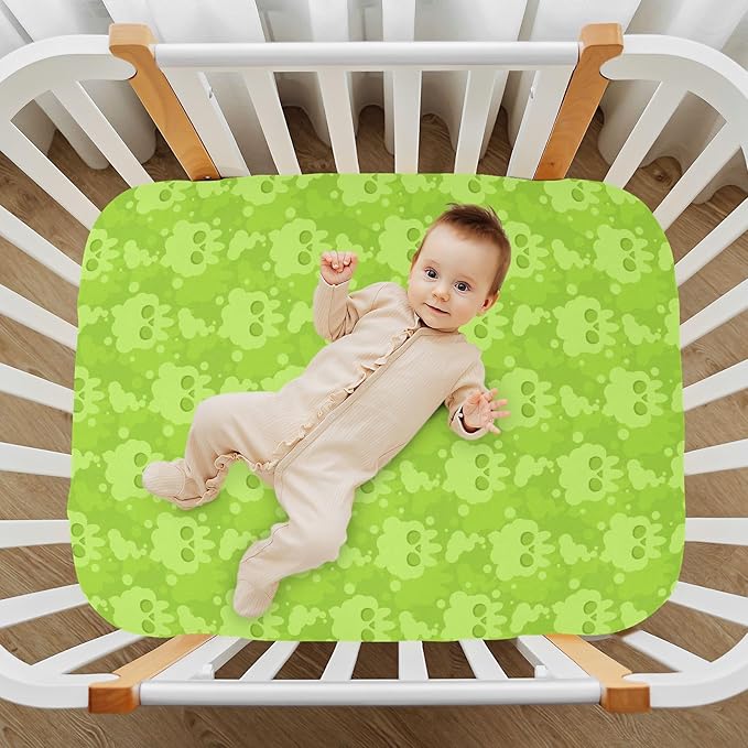 Smoke Skull Crib Sheets for Neutral Bassinet Play Sheets,Sheets Toddler Bed Sheets for Baby Boys Girs 39 * 27 * 5in
