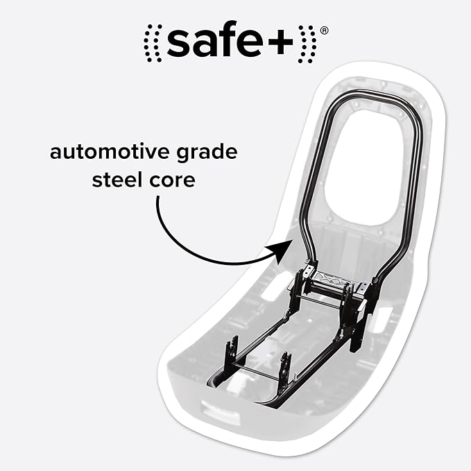 Diono LiteClik30 XT SafePlus Infant Car Seat and Base, Rear-Facing for Infants 4-30lbs, SafePlus Engineering, with Infant Insert, UPF 50+ Sunshade (Blue Razz Ice)