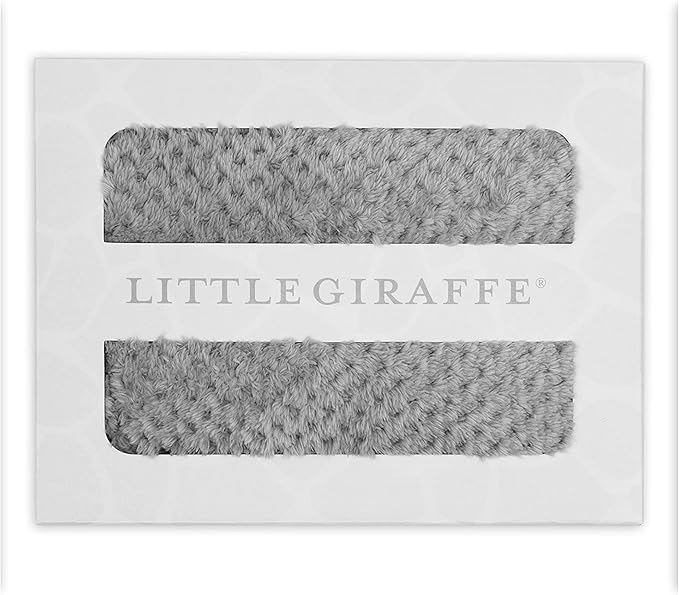 Little Giraffe Honeycomb Baby Blanket 29" x 35", Silver