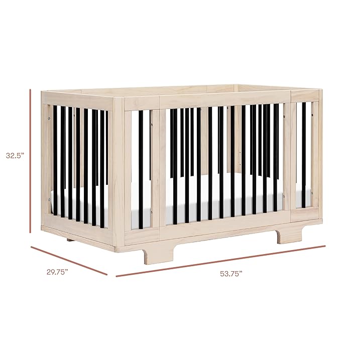 Babyletto Yuzu 8-in-1 Convertible All-Stages® Crib - Conversion Kits for Bassinet, Midi Baby Crib to Toddler Bed, Daybed, Standard Crib & Baby Bed - Portable & Adjustable - GREENGUARD Gold Certified