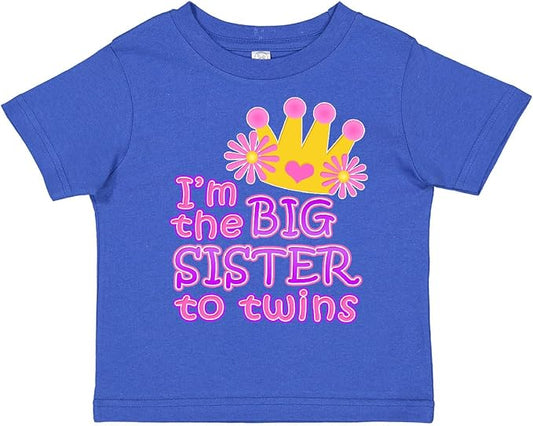 inktastic I'm The Big Sister to Twins. Toddler T-Shirt
