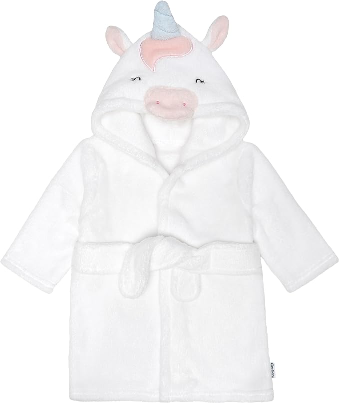 Gerber Unisex Baby Plushy Soft Hooded Animal Character Bathrobe