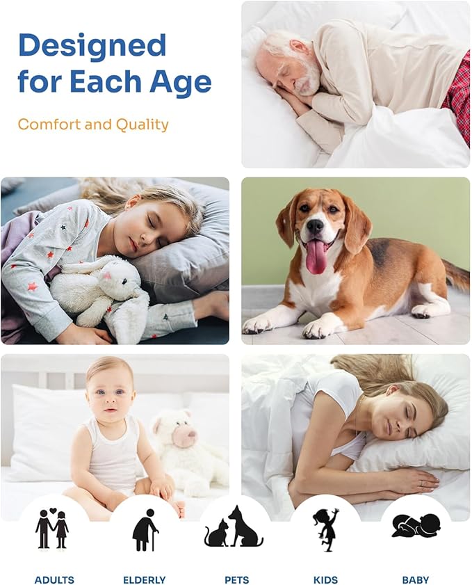 Washable Bed Pads 34" x 36" - 4 Pack, Grey, Waterproof Bed Pads for Incontinence, Bed Wetting Pads for Bed, Sofa, Floor, Resuable Underpads for Adults, Seniors, Pet