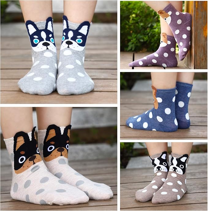 Jeasona Women's Cat Socks Cat Gifts Cute Animal Socks Dog Owl Gifts for Women
