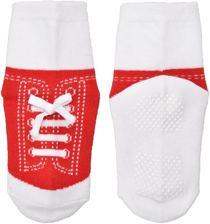 EPEIUS Unisex Baby Girls Boys Non-Slip Socks (Set of 6)