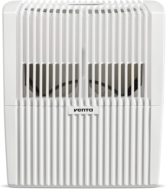 Venta LW25 Comfort Plus Humidifier in White - Filter-Free Evaporative Humidifier for Spaces up to 485 ft²