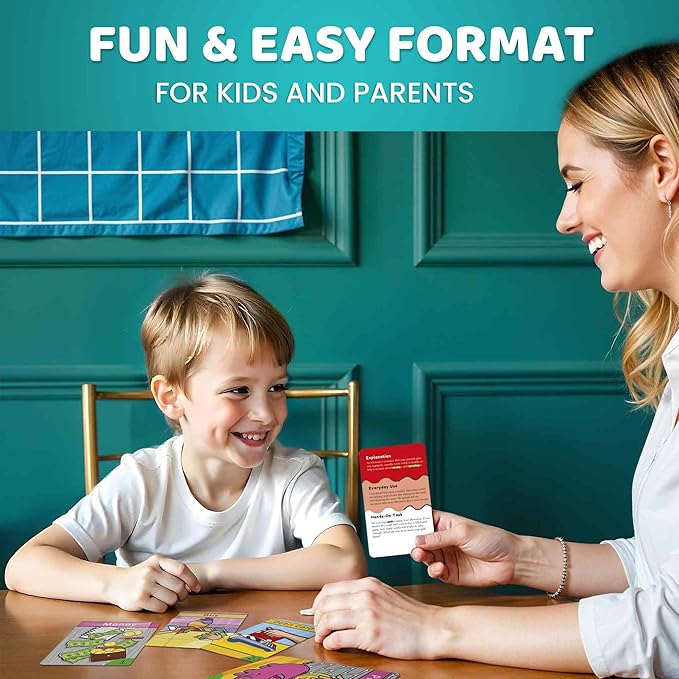 QUOKKA Financial Literacy Flash Cards for Teens – 110 Cards Teaching Kis About Money Management, Budgeting, Savings – Easy Money Games for Kids Ages 12+ – Fun Financial Literacy Games and Learning
