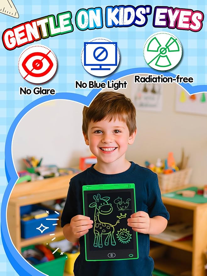 12 Pack LCD Writing Tablet for Kids Bulk - 8.5in Colorful Drawing Tablet Erasable Doodle Board, Educational Learning Travel Toys for 3 4 5 6 7 8 Kids, Kindergarten and Preschool Must Haves