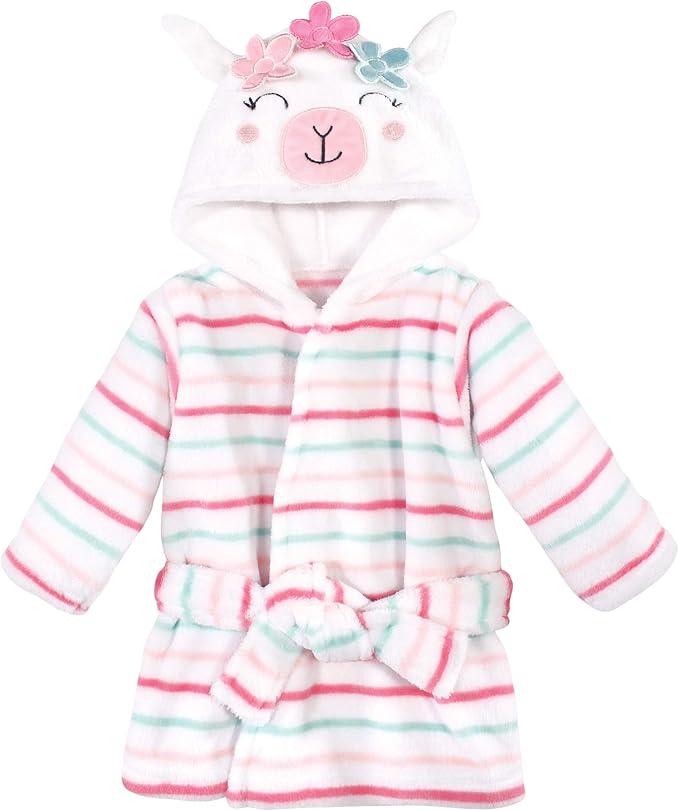 Hudson Baby Unisex Baby Plush Animal Face Bathrobe
