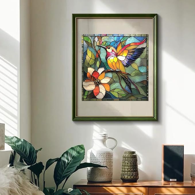 Wooden Puzzles for Adults, Hummingbird Flower Jigsaw Puzzles, Unique Shape Adult Puzzles, Irregular Christmas Thanksgiving Gifts for Family Friend(11.1 * 11.2 in-200pcs)