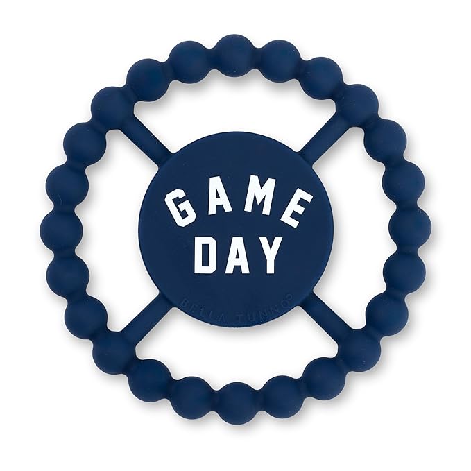 Baby Teether by Bella Tunno, Silicone Teethers for Babies 3-6 Months, 6-12 Months, Baby Toys, Pacifier, Teething Relief, Boys, Girls, Game Day
