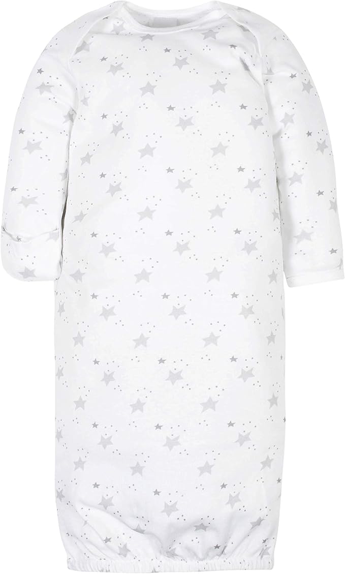 Gerber unisex-baby Baby Boy and Girls 4-pack Sleeper Gown