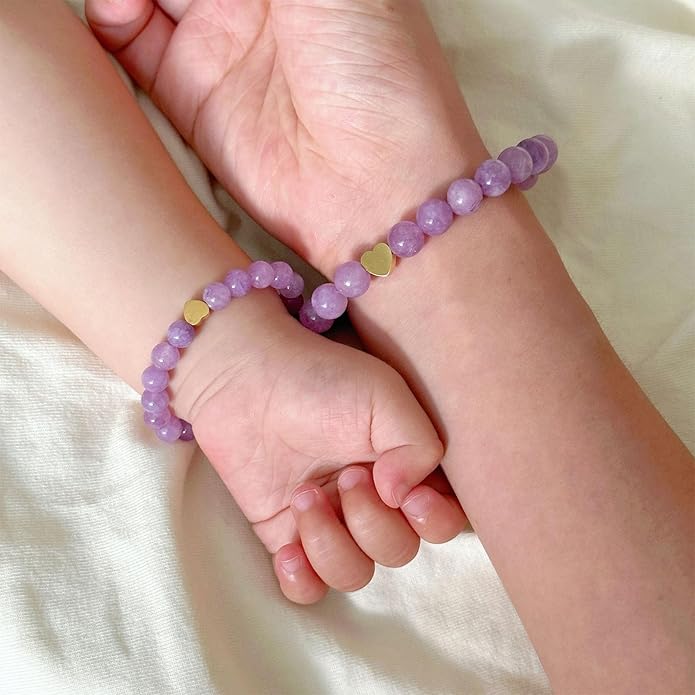 Back to School Bracelets Matching Heart Mommy and Me Wish Strings Bracelet Set First Day of School Gifts