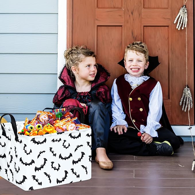 Ghost Happy Halloween Kids Gift Shelf Storage Basket Organizer Box Clothes Laundry Hamper Toys Nursery Basket Baby Laundry Basket with Handles