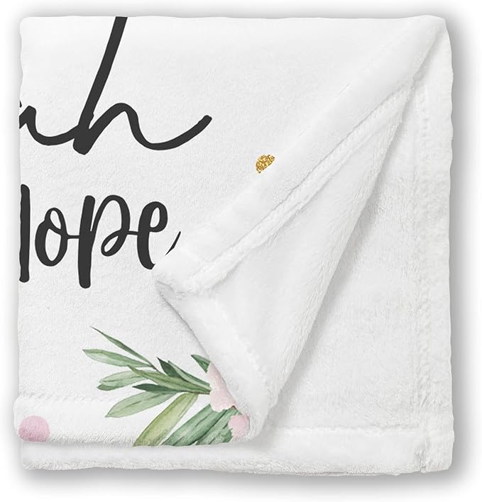 Arteaga Personalized Baby Blanket for Girls, Customized Giraffe Baby Blanket for Newborn