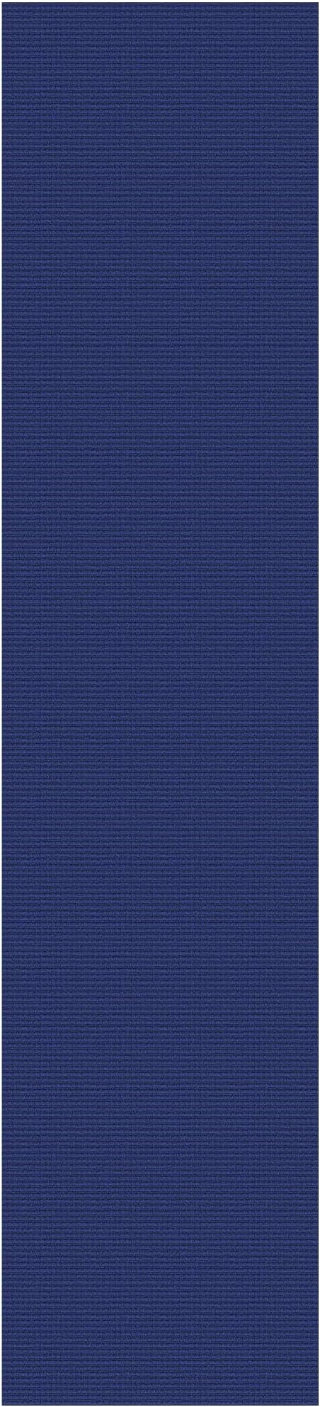 KOZYFLY Long Runners for Hallways 2.6x12 ft Washable Kitchen Runner Non Slip Rubber Backed Hallway Rugs Cotton Entryway Runner Rug Floor Carpet for Indoor Hall, Backdoor, Kitchen, Royal Blue/Navy