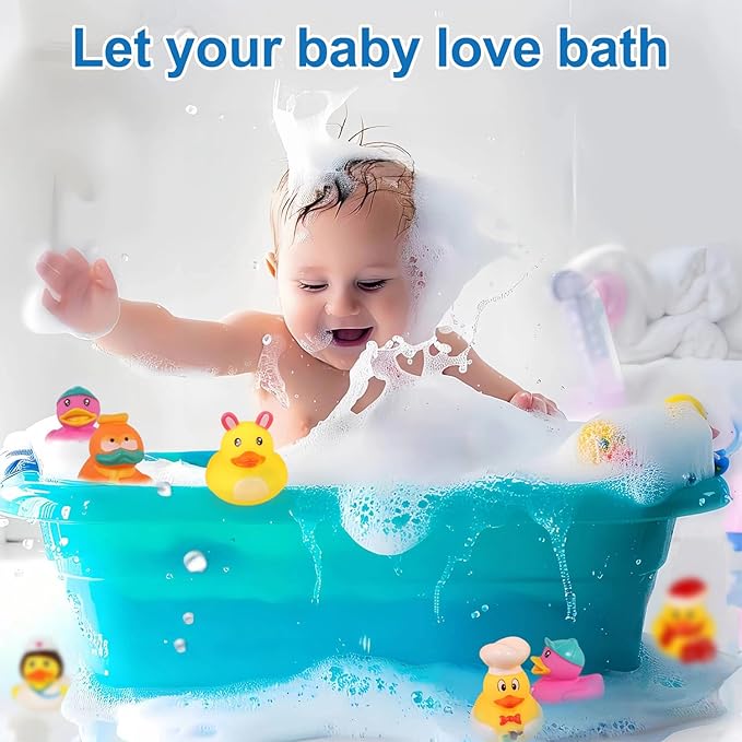 Rubber Ducks Bath Toy for Kids, Assortment Duckies for Jeep Ducking Pool Floater Ducky Bathtub Beach Toys, Party Favors Birthday