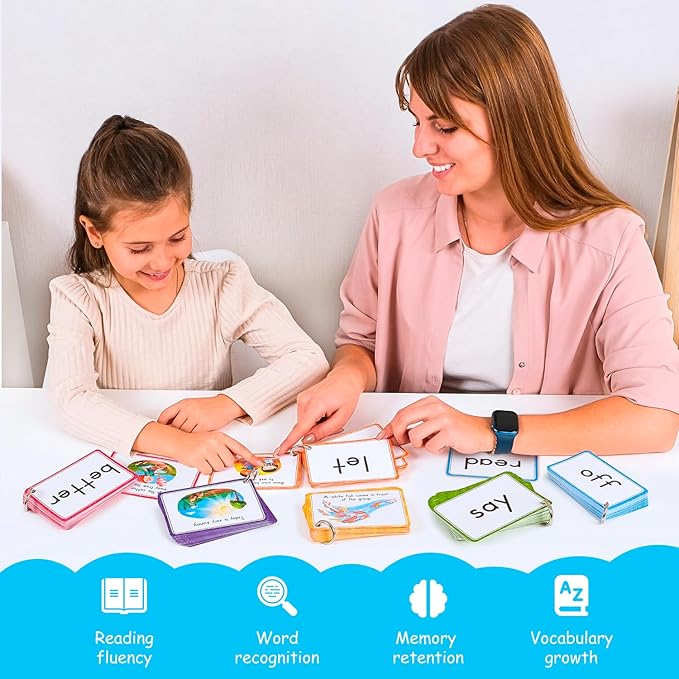250 Sight Words Flash Cards for Kindergarten with Pictures, Dolch Sight Words Pre-K for Toddlers 3 4 5 6 7 8 Years, High Frequency Words Reading Cards for Kids Ages 4-8, Preschool - Simply Magic