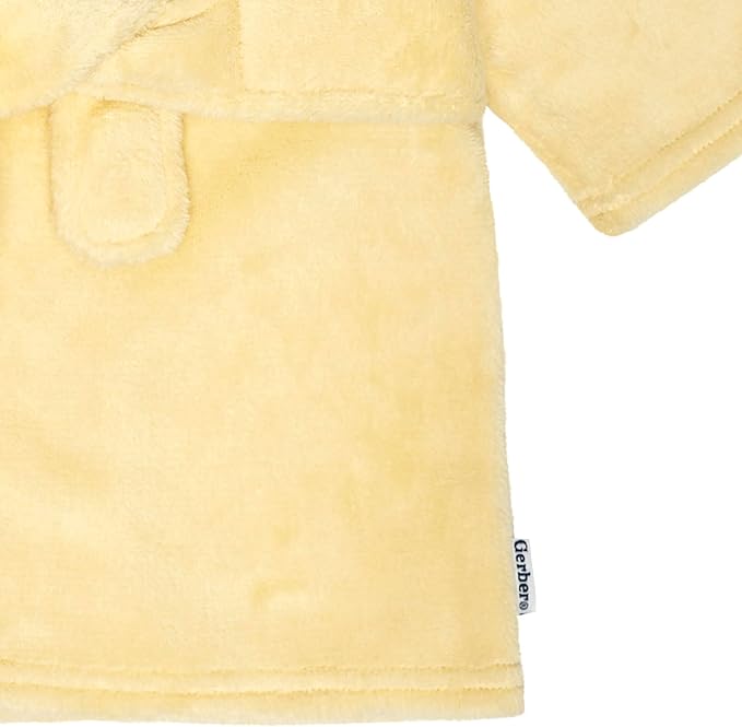 Gerber Unisex Baby Plushy Soft Hooded Animal Character Bathrobe