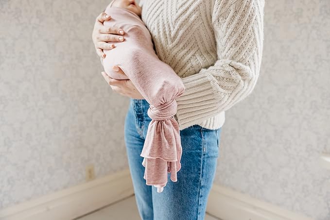 Copper Pearl Baby Swaddle Blanket - Premium Knit Baby Blanket, Large Soft Stretchy Receiving Blankets for Baby Girl, Swaddles for Newborn, Infant, and Toddler (Maeve)