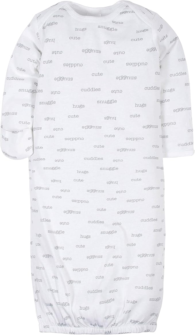 Gerber unisex-baby Baby Boy and Girls 4-pack Sleeper Gown