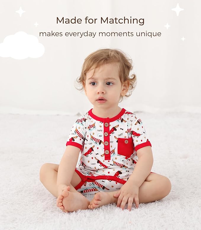 Baby Boy Romper Toddler Boys Short Sleeve Shorts Soft Jumpsuit Outfit Viscose Made from Bamboo