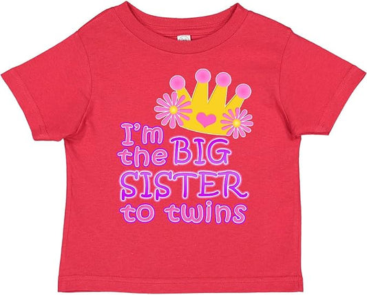 inktastic I'm The Big Sister to Twins. Toddler T-Shirt