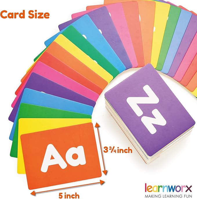 Spanish Flash Cards for Kids and Toddlers - 101 Cards - 202 Sides - Learn Shapes, Numbers, Colors, Body Parts, Counting, Letters & More - Great Value, Fun Learning and Educational Flashcards