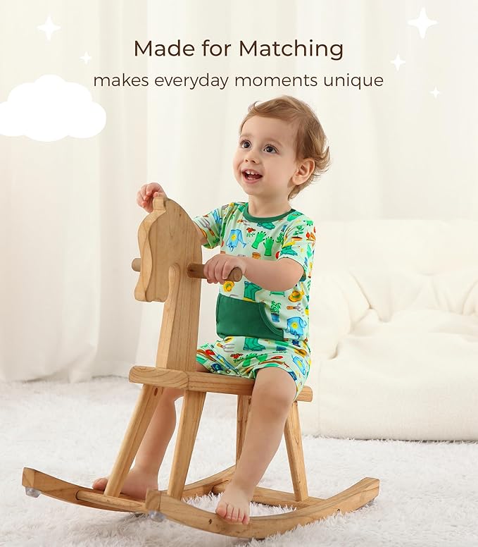 Baby Boy Romper Toddler Boys Short Sleeve Shorts Soft Jumpsuit Outfit Viscose Made from Bamboo