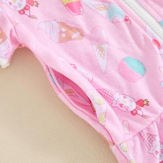Girls Hooded Zip Terry Coverups Swimsuit Kids Baby Girl Floral Print Short Sleeve Swim Cover-Up Swimwear