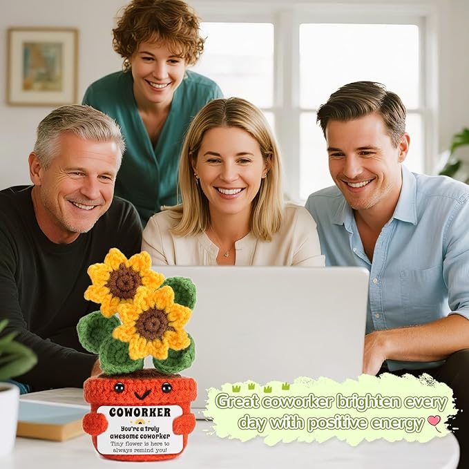 LuoHere Appreciation Gifts for Coworker Women Men Employee Staff Birthday Thank You Small White Elephant Gifts for Adults Christmas Colleague Teammate Work Friend Bestie Coworker Promotion Gift