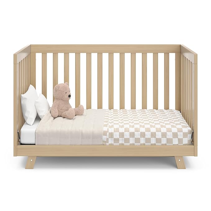 Storkcraft Beckett Grow-with-Me Convertible Crib (Driftwood) – GREENGUARD Gold Certified, Converts to Toddler Bed & Daybed, Fits Standard Crib Mattress, Easy-to-Assemble