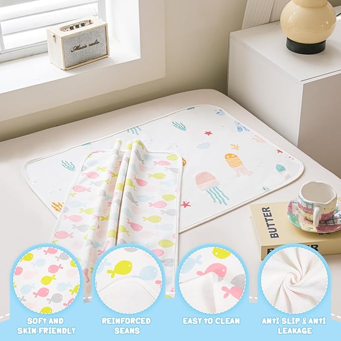Diaper Changing Pad (Sea 20 * 27 inch-2pack)
