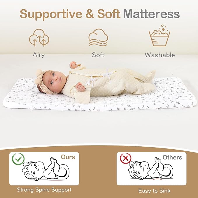 Baby Bassinet, Bedside Bassinet for Baby, 4 in 1 Bassinet Bedside Sleeper with Locked Wheels, Mosquito Net, Adjustable Easy Folding Portable Crib for Infant Newborn, Grey