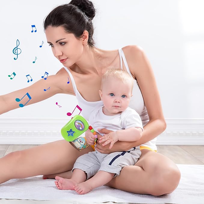 Baby Musical Toy, Educational Toddler Sensory Toys,Toy with Music for Babies Ages 3 Months+,Educational Take Along Tunes Toy for Toddlers