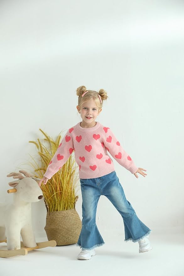 Mioglrie Toddler Girl Clothes Little Girl Denims Outfits Jeans Pants Set Little Baby Toddler Baby Clothes for Girl