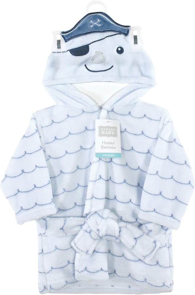 Hudson Baby Unisex Baby Plush Animal Face Bathrobe